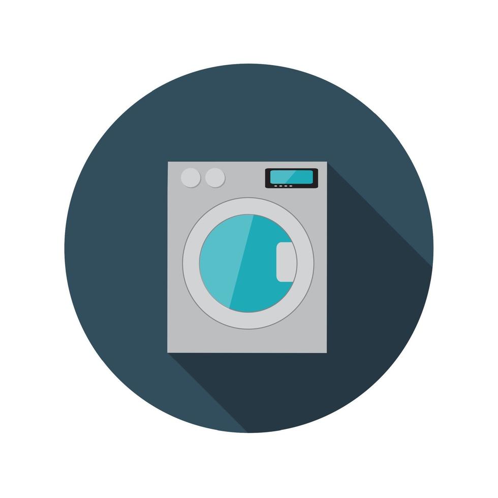 Flat Design Concept Washing Machine vector