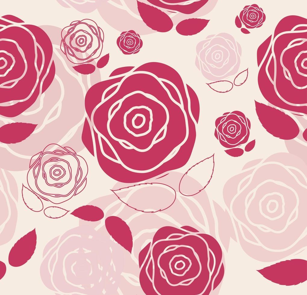 Fondo floral de patrones sin fisuras para bodas y cumpleaños. vector