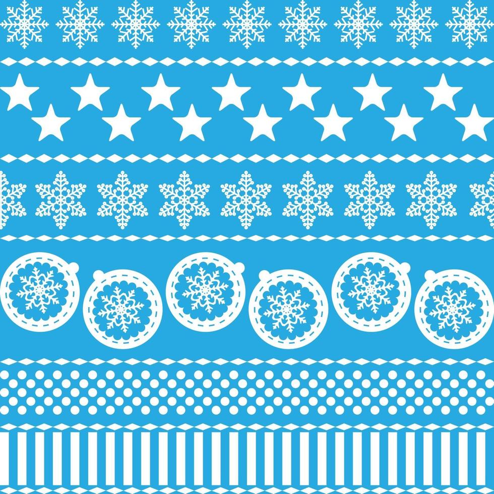 Winter Christmas New Year Seamless Pattern vector