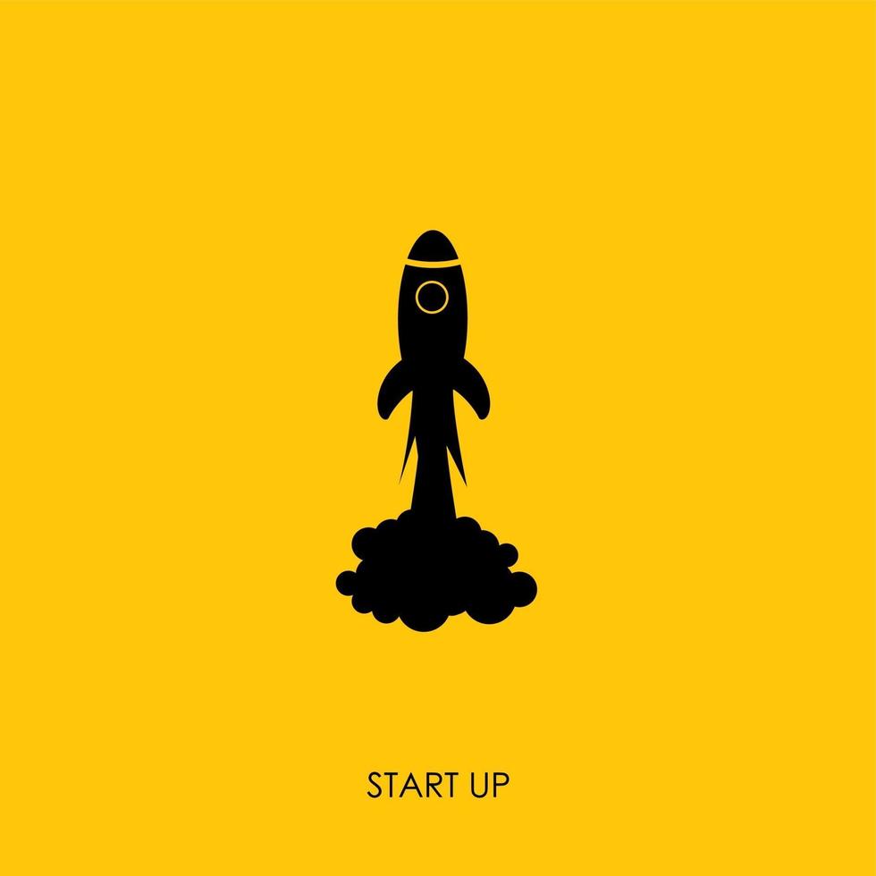 Quick Start Up Flat Concept Vector Illustration EPS10