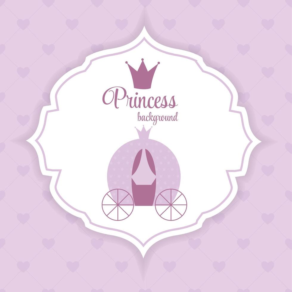 Ilustración de vector de fondo de corona de princesa.