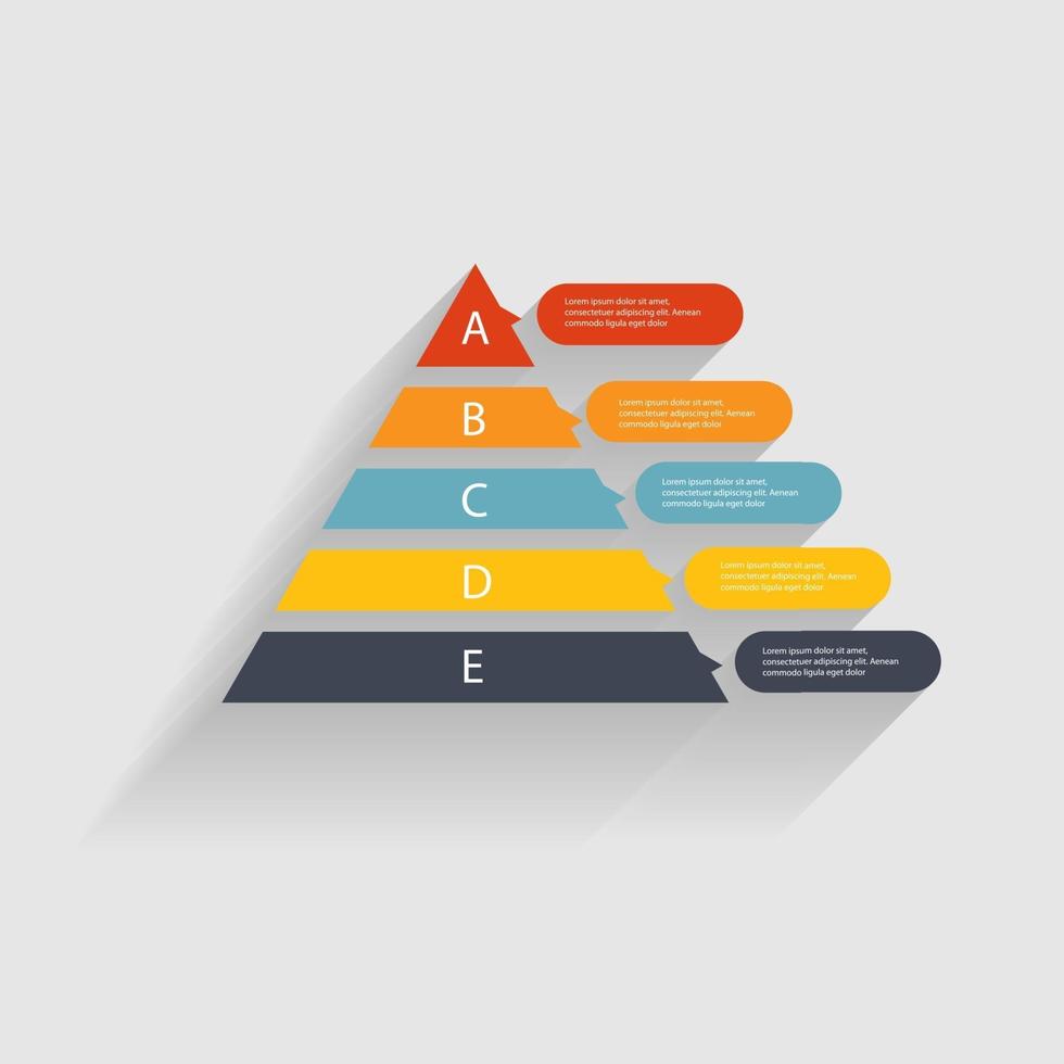 Ilustración de vector de plantilla de negocio de infografía