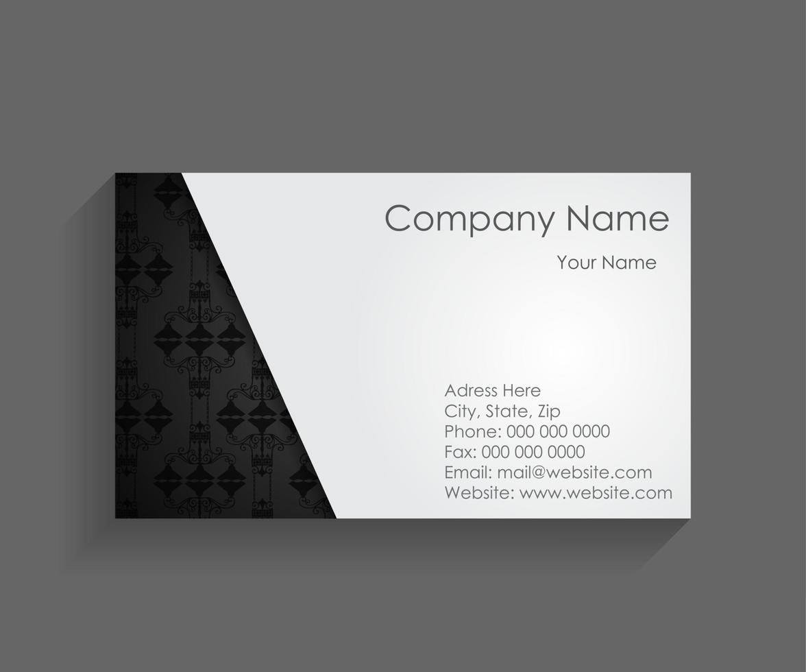 Template for Business Card Vector Illustration