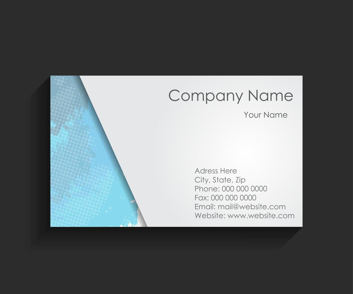 Template for Business Card Vector Illustration