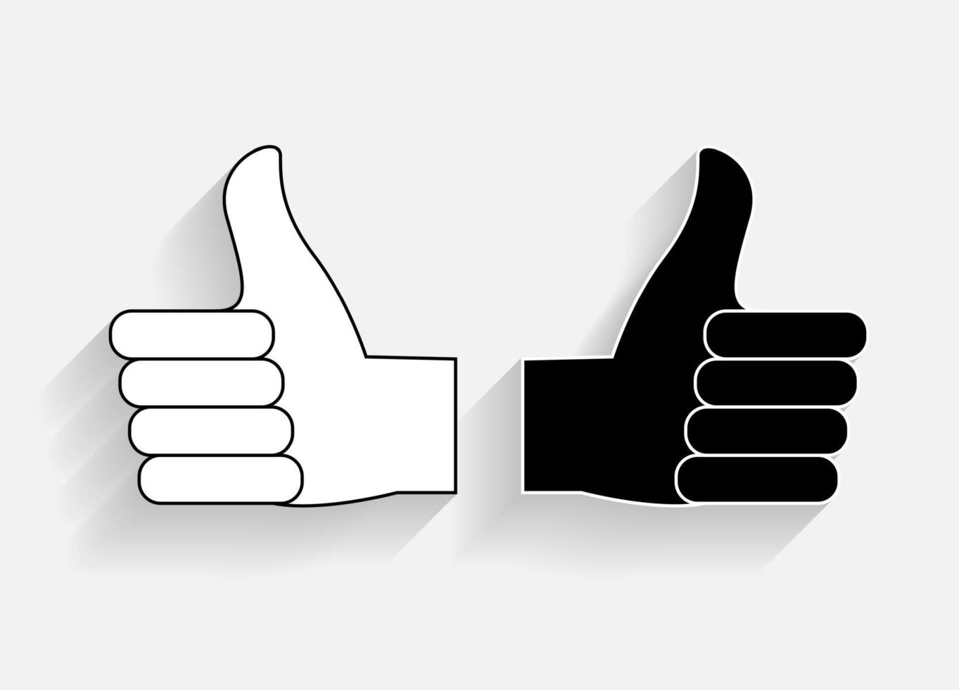 Hand signal on white. vector illustration. EPS 10.