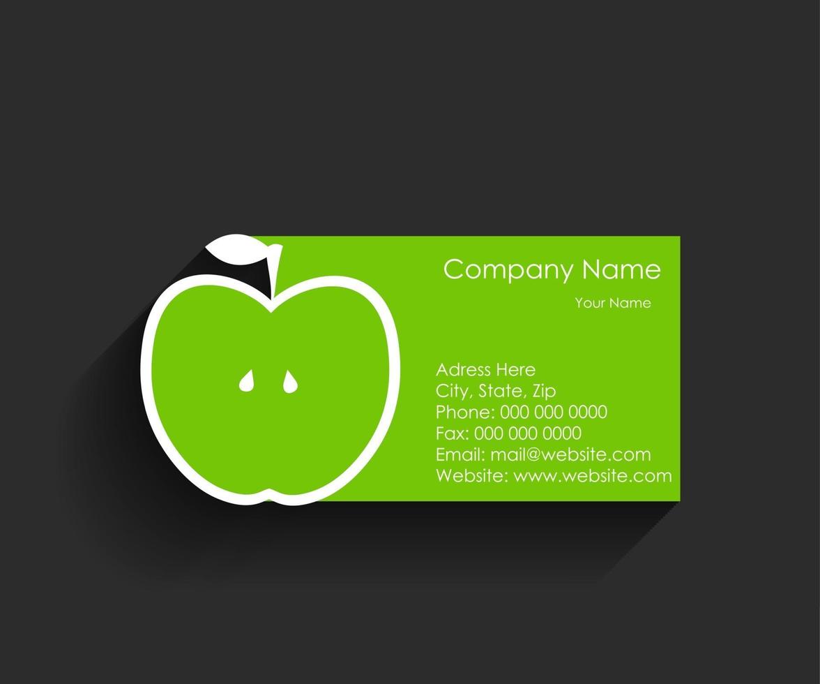 Template for Business Card Vector Illustration