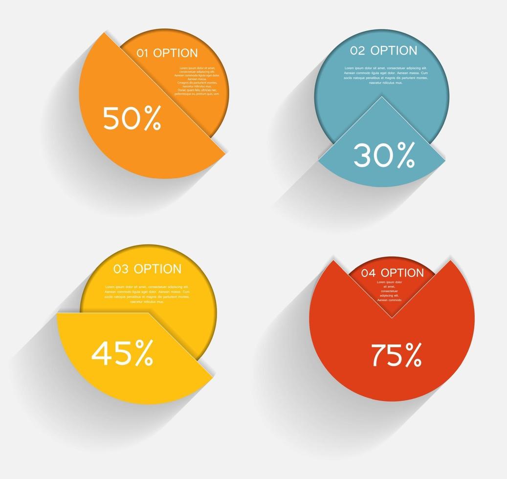 Ilustración de vector de plantilla de negocio de infografía