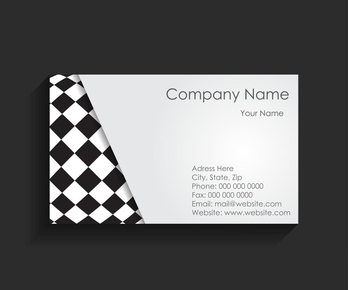 Template for Business Card Vector Illustration