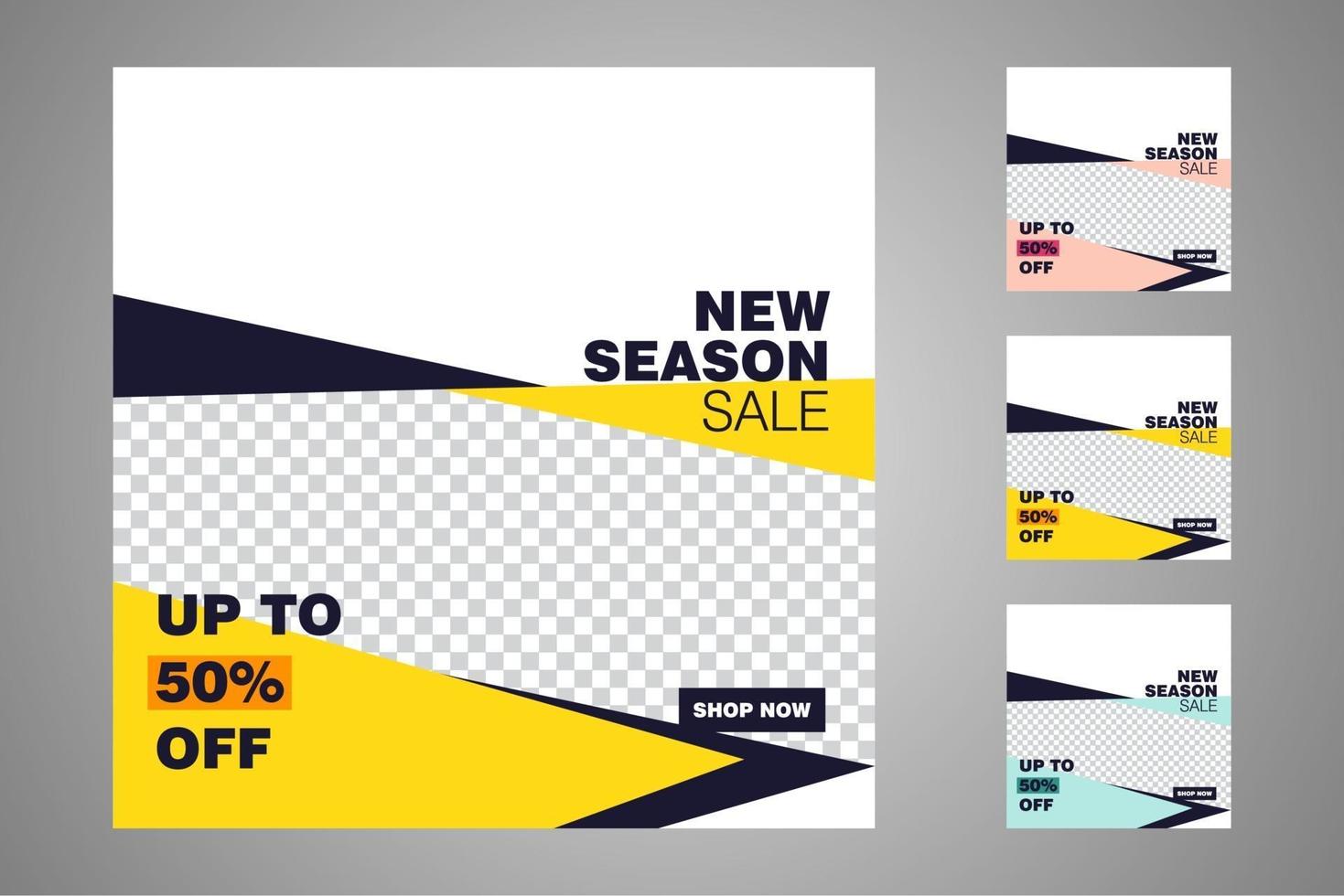 Suitable for social media posts templates and web or internet ads. vector