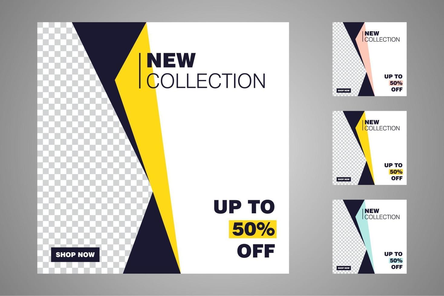 Suitable for social media posts templates and web or internet ads. vector