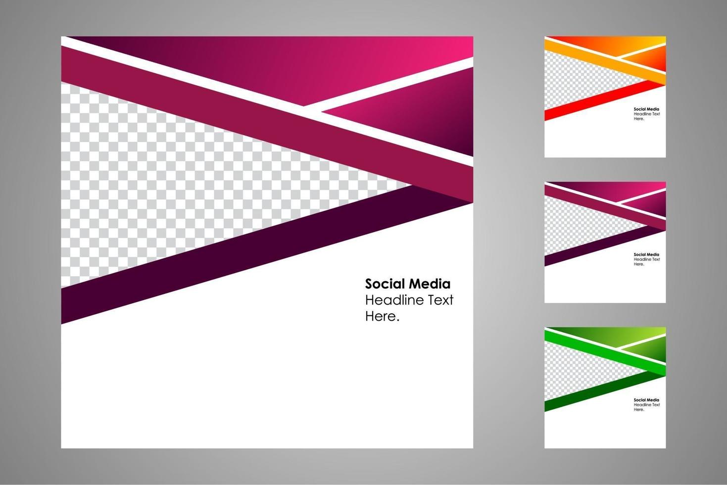 Suitable for social media posts templates and web or internet ads. vector