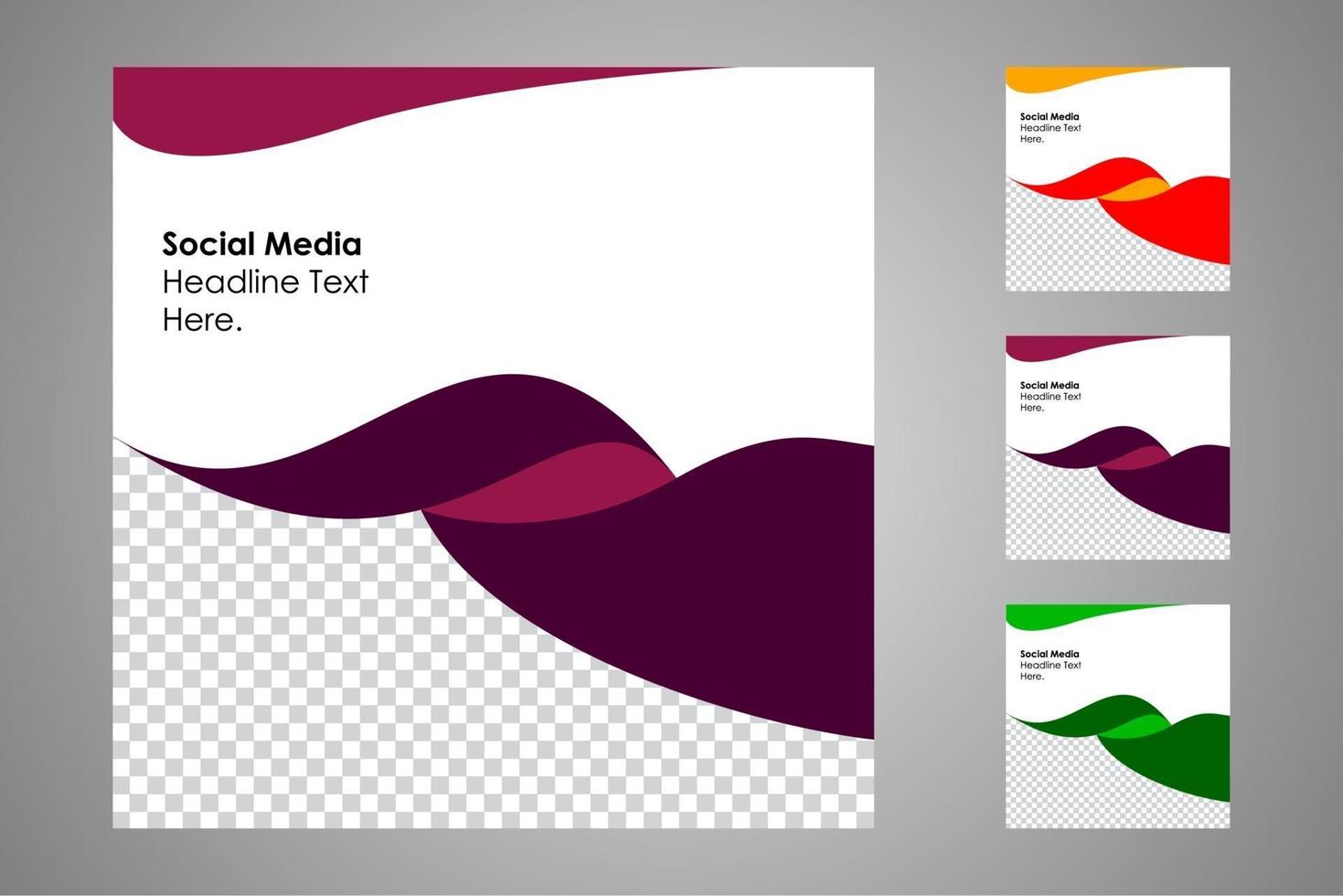 Suitable for social media posts templates and web or internet ads. vector