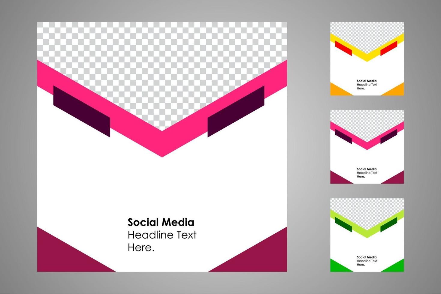 Suitable for social media posts templates and web or internet ads. vector