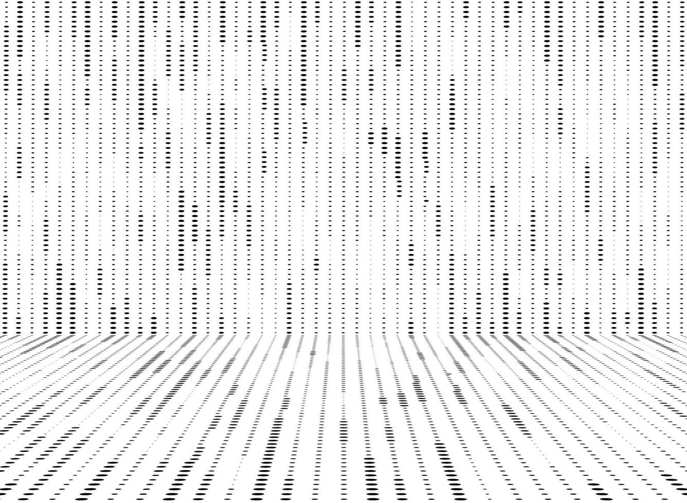 Abstract black and white circle dots pattern lines decoration. vector