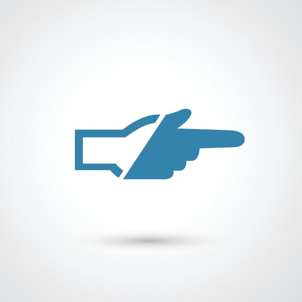 Hand touching icon illustration vector