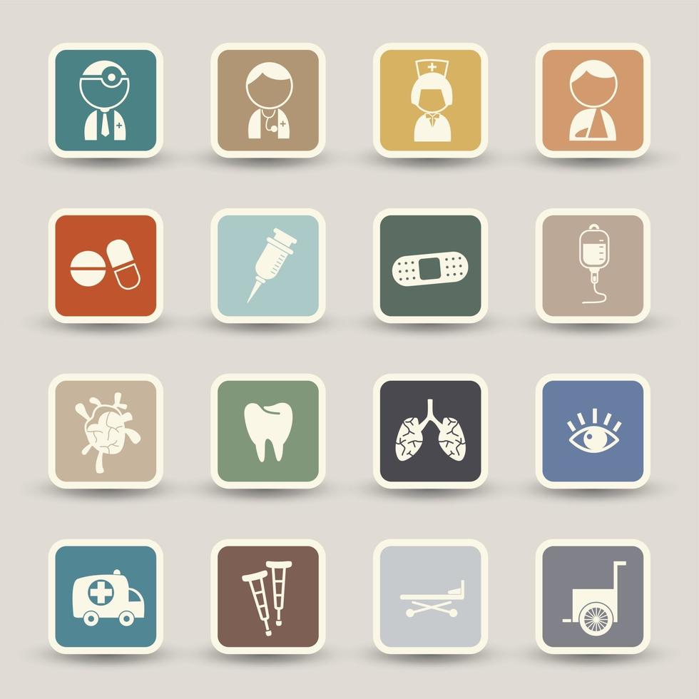 Medical Icons set illustration vector