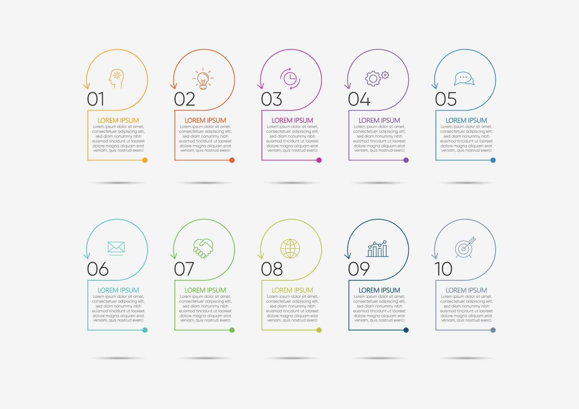 Business data visualization timeline infographic template 3066394 ...
