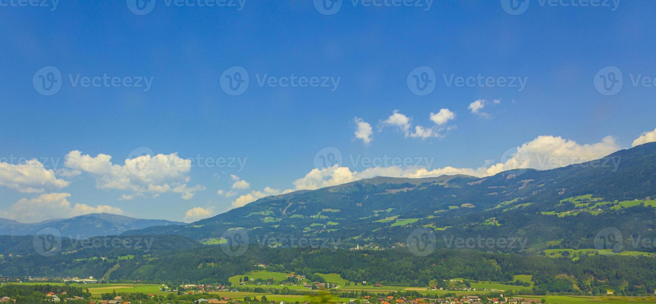 Mountain landscape in Carinthia, Austria photo