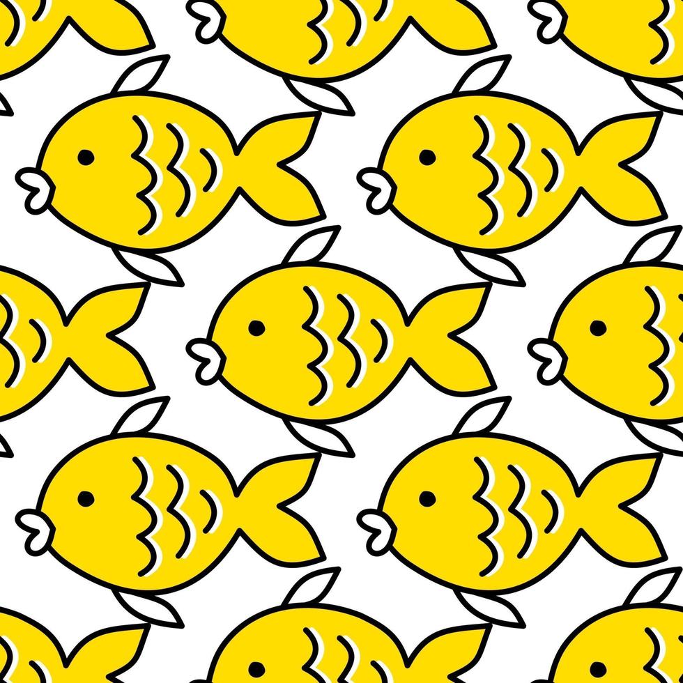 Fondo de color transparente de peces de colores vector