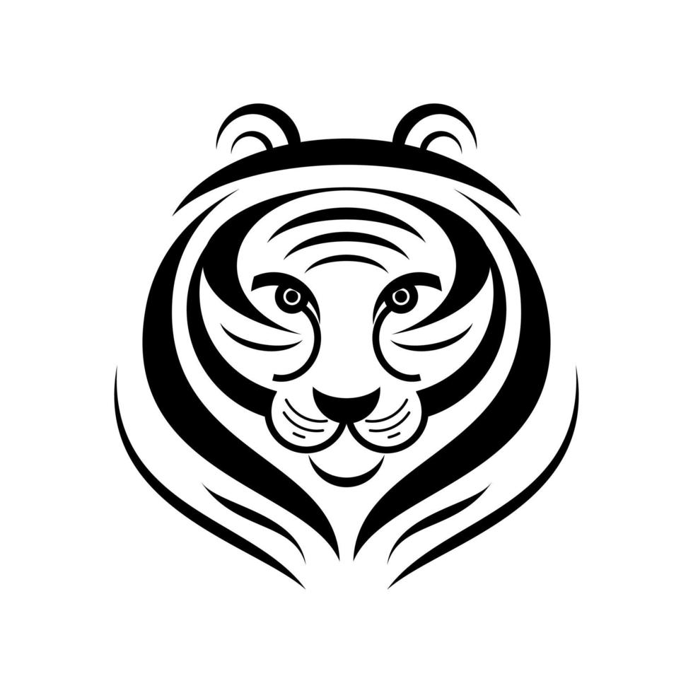 tiger logo isolate vector