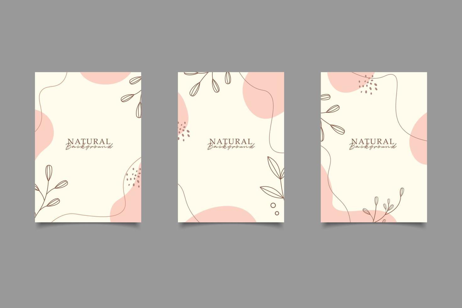 Collection abstract cover design vector