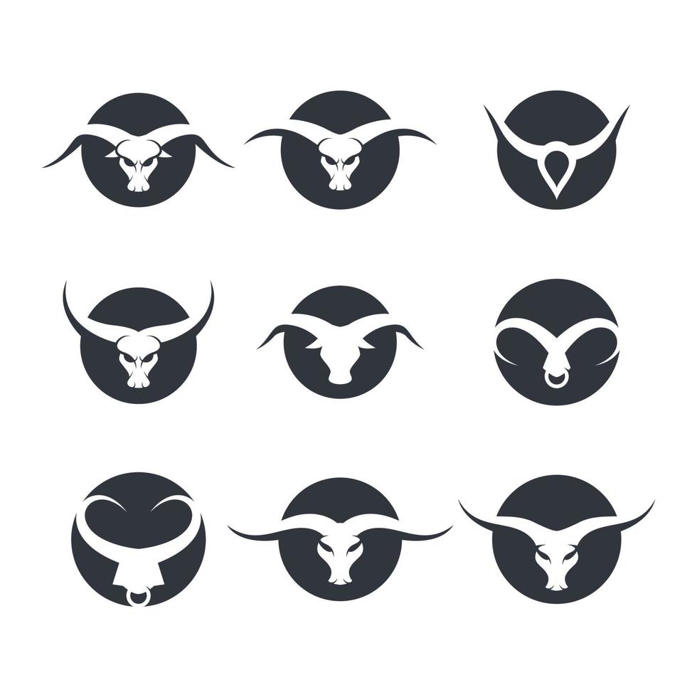 imágenes de bull head logo vector