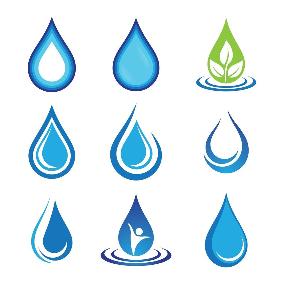 Water drop logo images vector