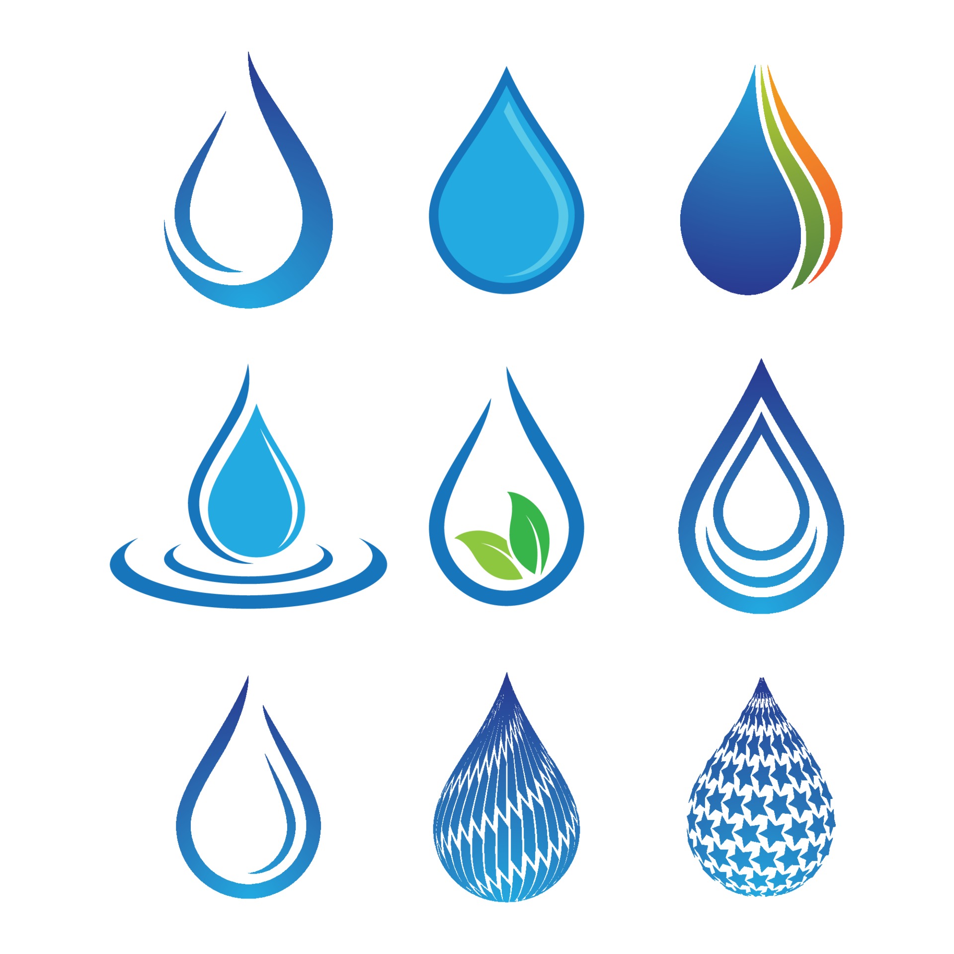 Water drop logo images 3067228 Vector Art at Vecteezy