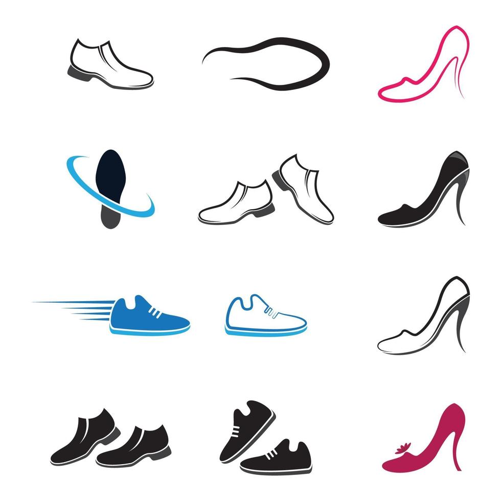 Shoes logo images vector