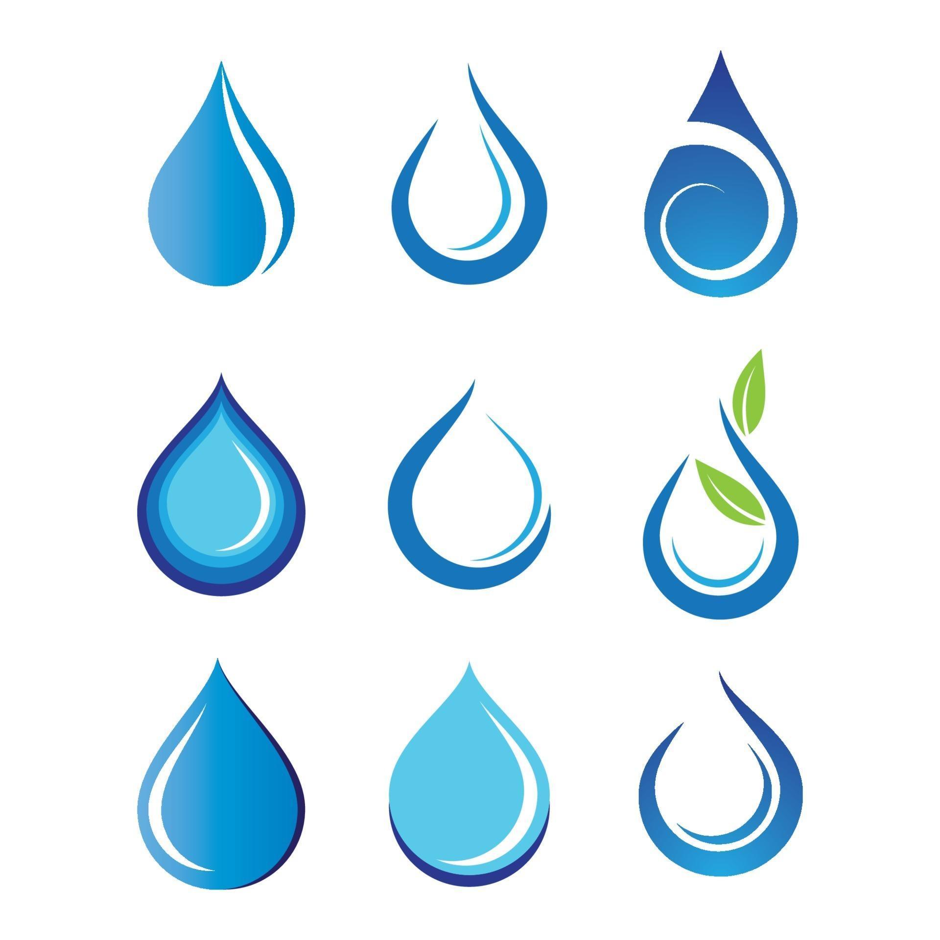 Water drop logo images 3067263 Vector Art at Vecteezy