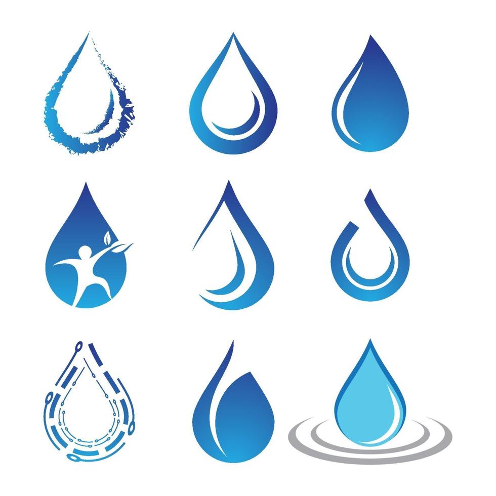 Water drop logo images 3067323 Vector Art at Vecteezy
