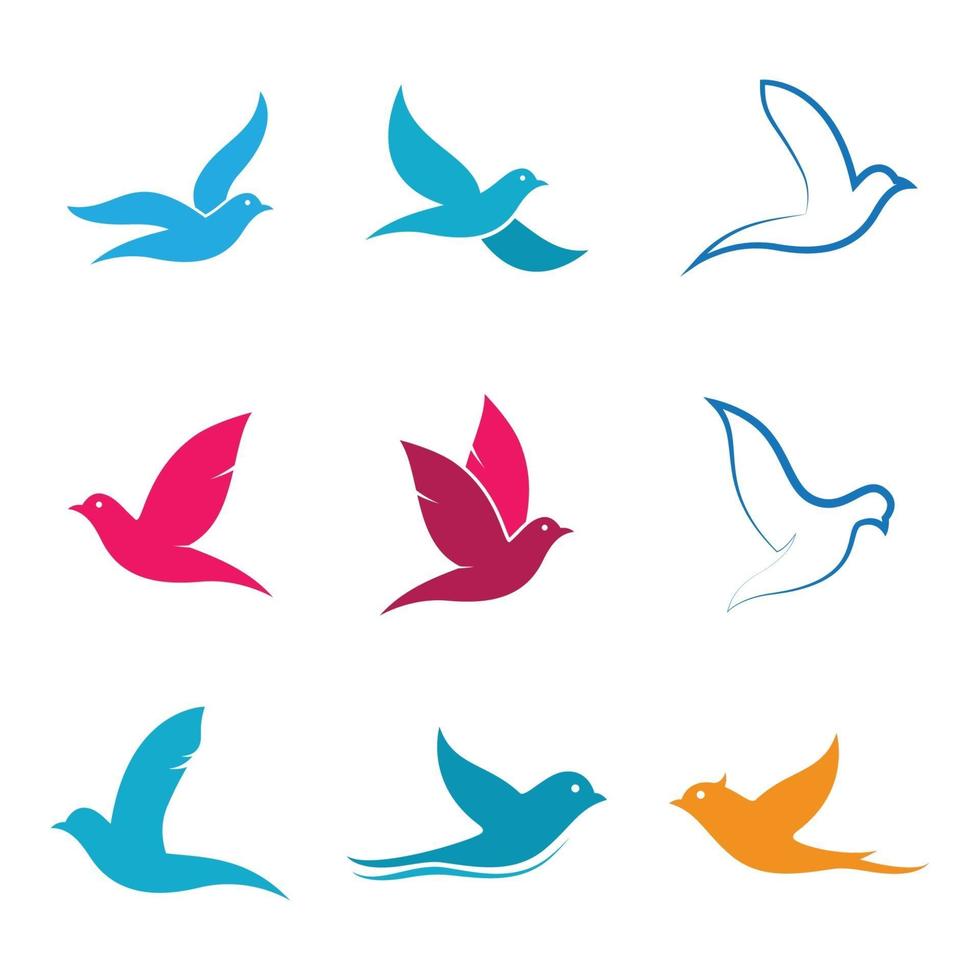 Dove logo images illustration vector