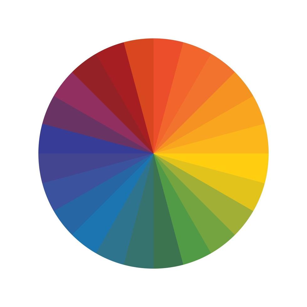 Color wheel pallet spectrum Different color circle vector