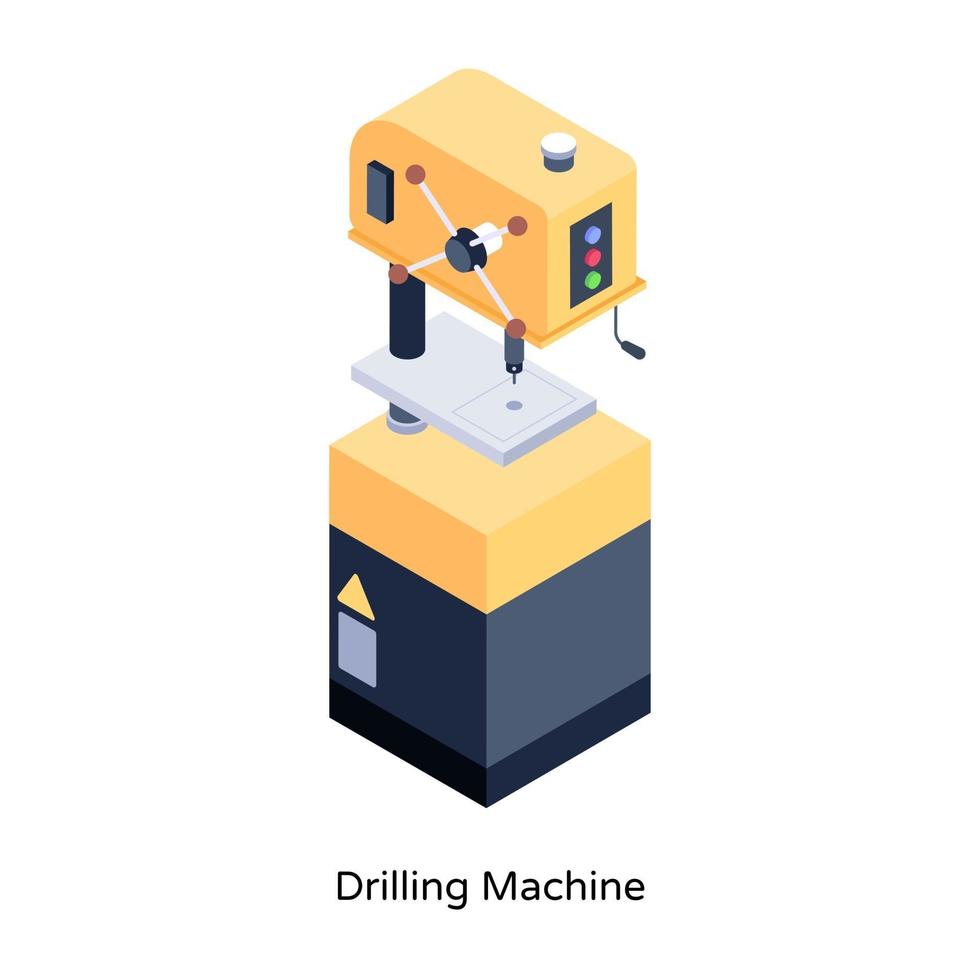 Drilling Boring  Machine vector