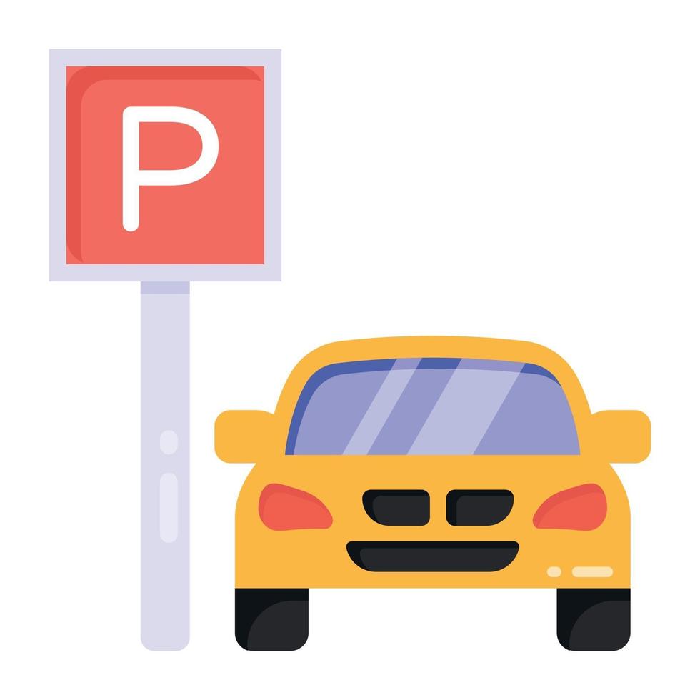 Car Parking Area vector