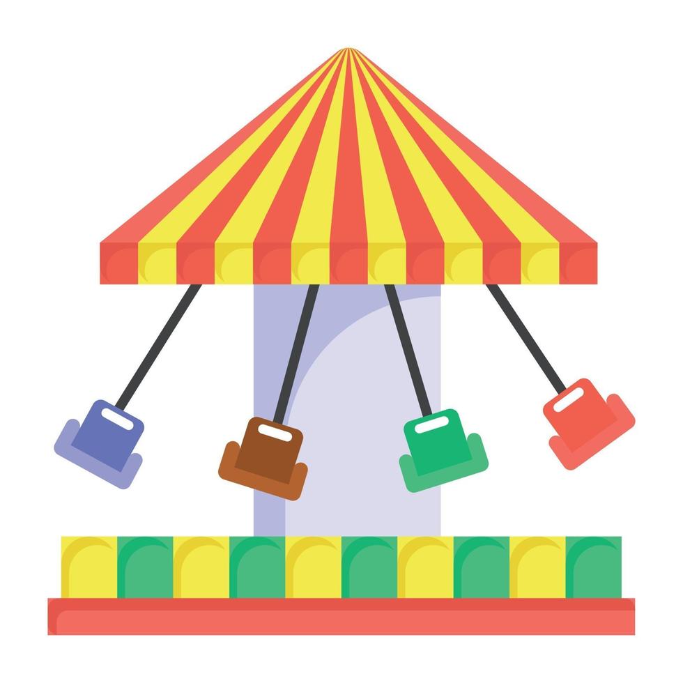 Carnival Swing and Ride vector
