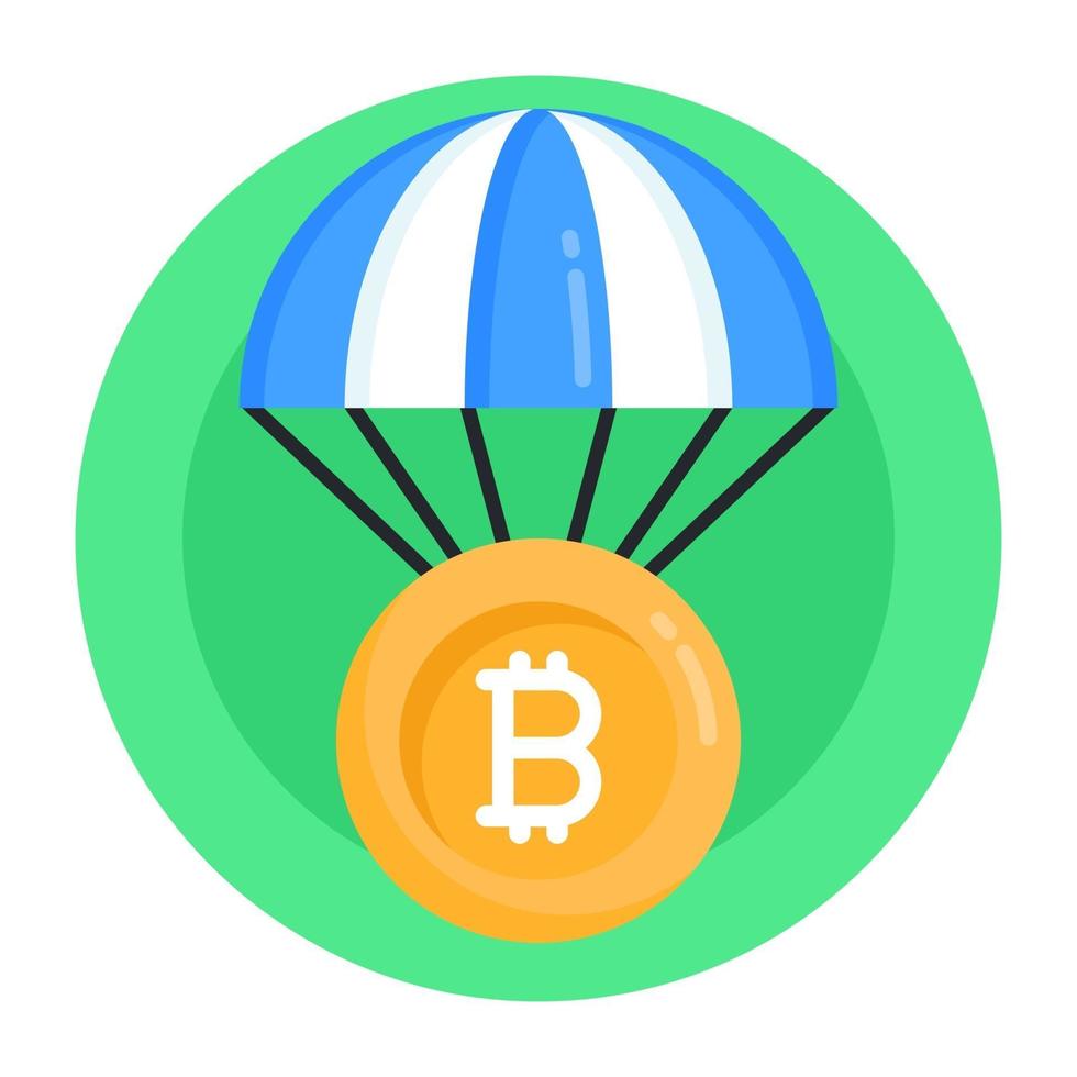 Bitcoin Delivery Airdrop vector