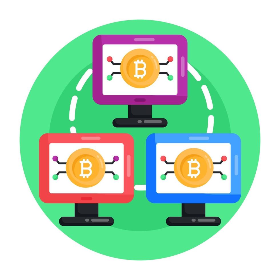 System Network and Computer vector