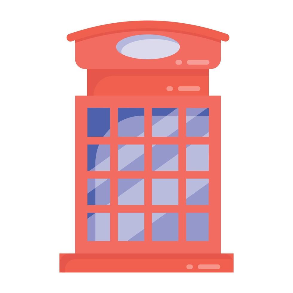 Phone Booth Box vector