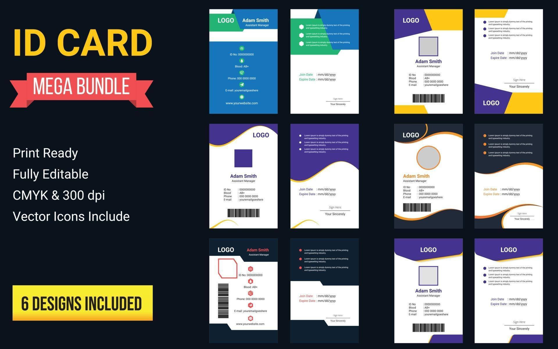 Id Card Template, dentification id badge, Personal Identification With Personal Identification Card Template Id Card Template, dentification id badge, Personal Identification With Personal Identification Card Template