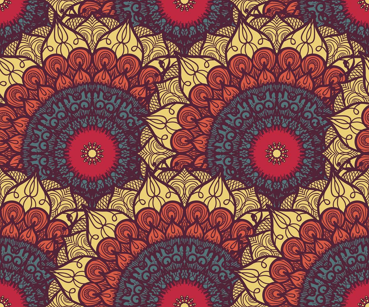 Mandala Seamless Pattern vector