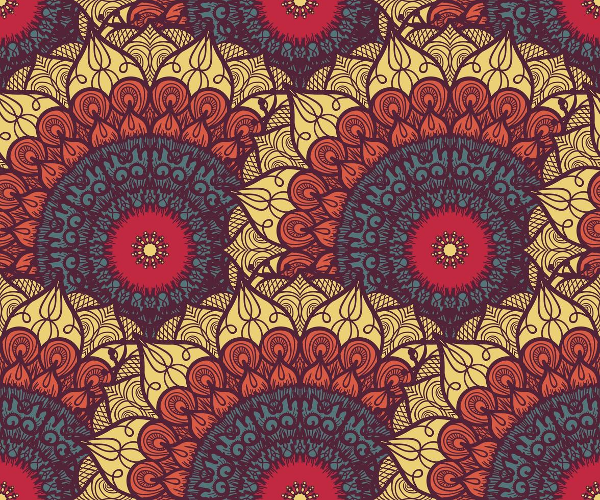 Mandala Seamless Pattern vector