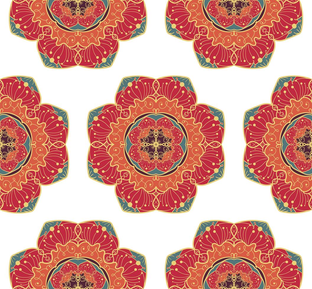 Mandala Seamless Pattern vector