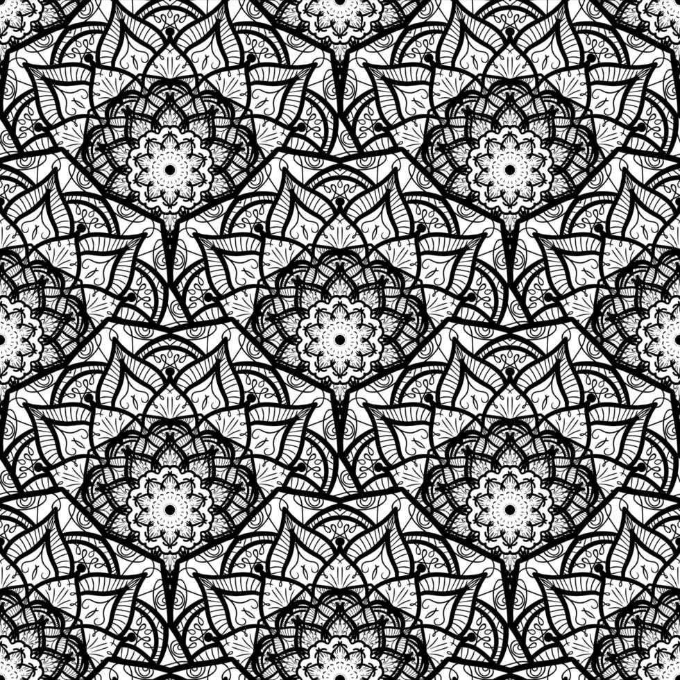 Mandala Seamless Pattern vector