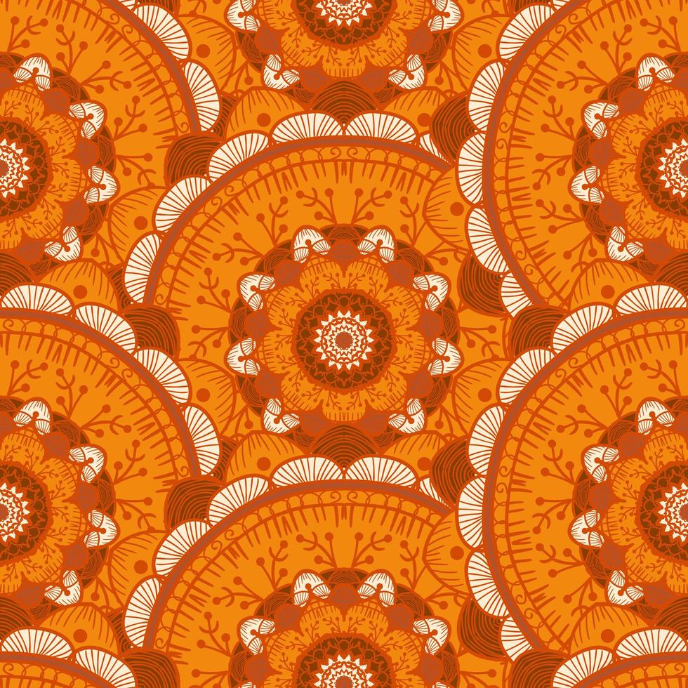 Mandala Seamless Pattern vector