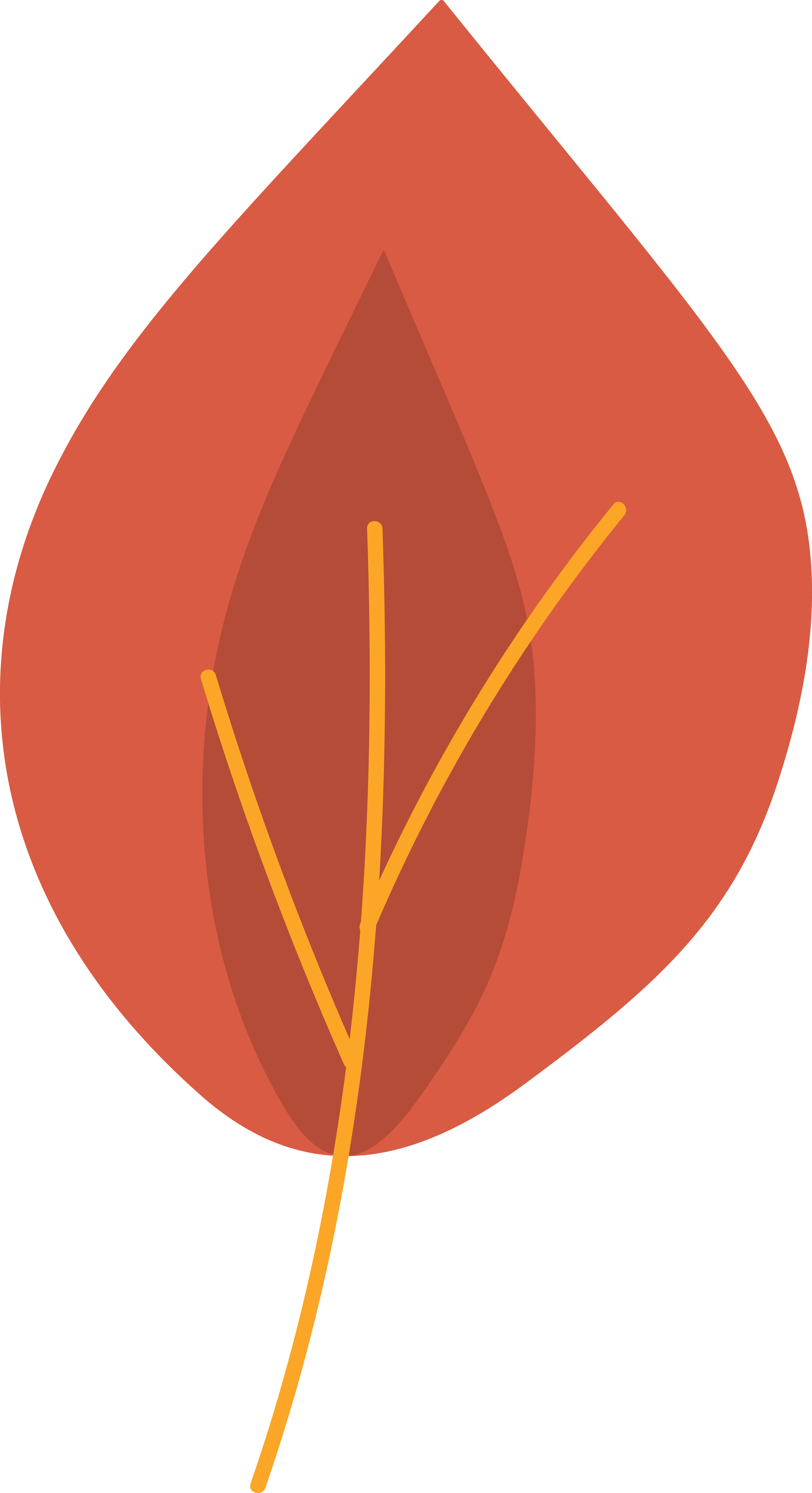 Maple dried orange leaf garden eco nature vector 3068928 Vector Art at