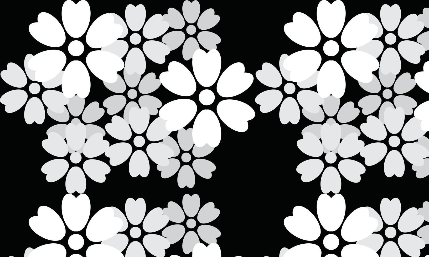 patrón sin costuras con flores vector gratuito