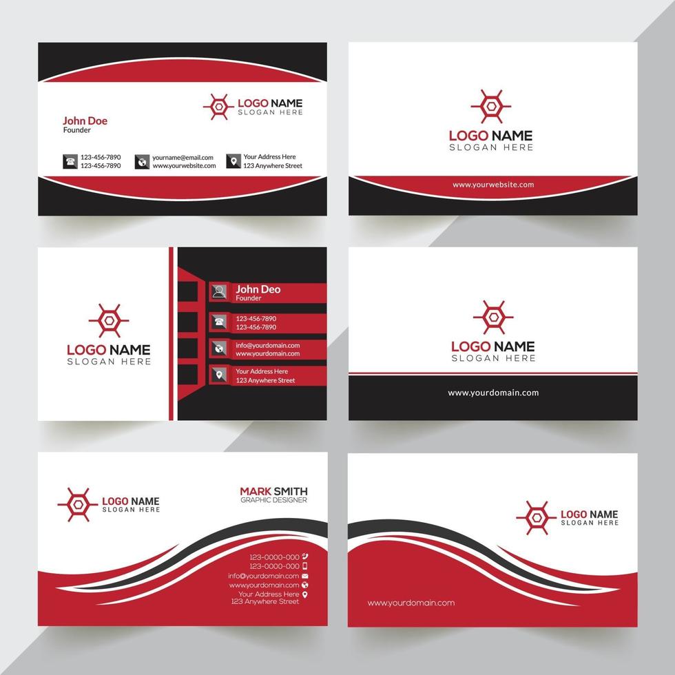 Modern And Professional Business Card Design Template vector
