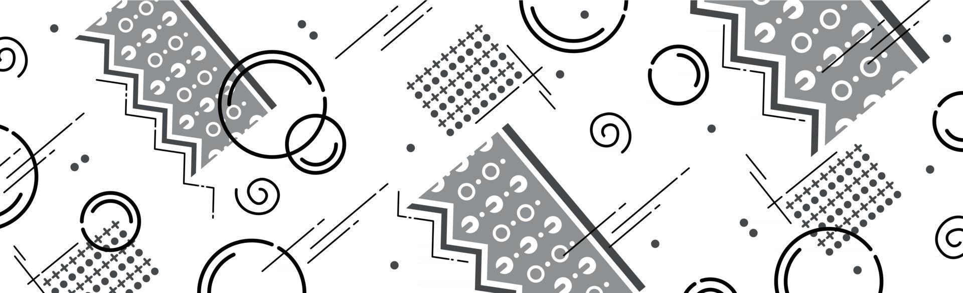 Abstract background with different geometric shapes - illustration vector