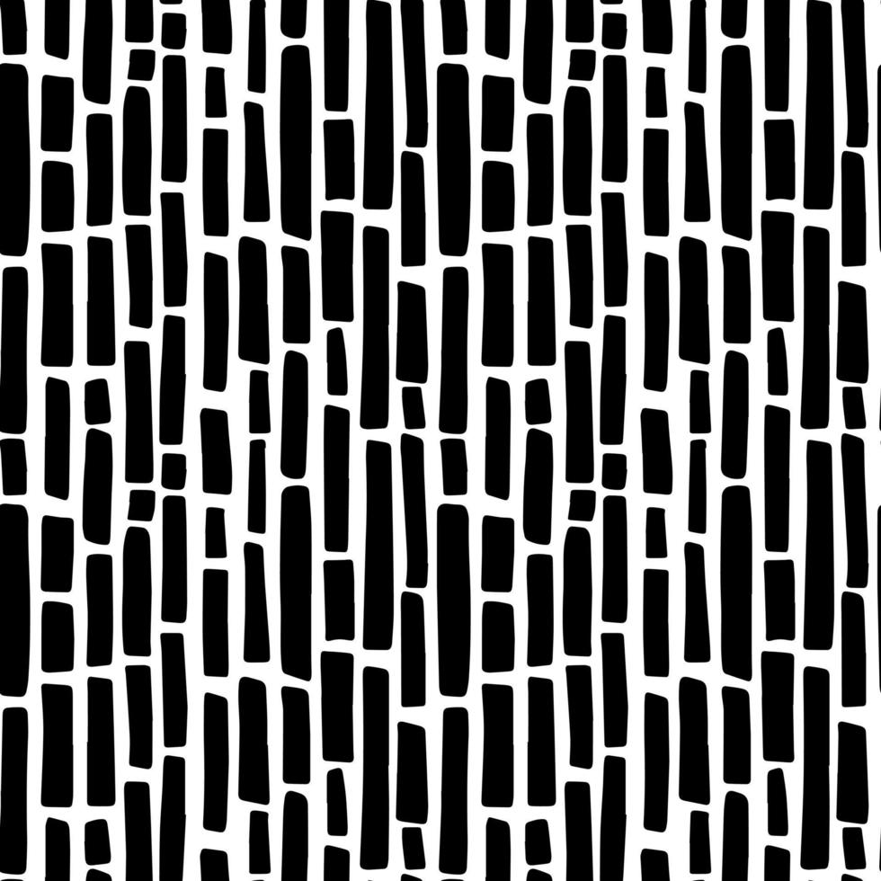 Abstract minimalistic seamless pattern - black vertical lines vector